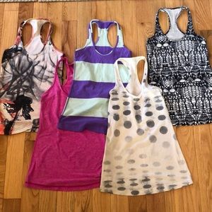 Set of lululemon tanks (5)
